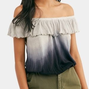 4/$20 Free People Cora Lee Off-the-Shoulder Ombre top